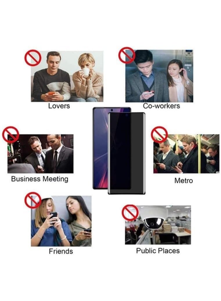 Tempered Glass | Curved UV Privacy Screen Protector Guard for OnePlus 13 | Full Screen Coverage/Anti Spy/HD/Easy Application | Fingerprint Working/9H Hardness - Image 3